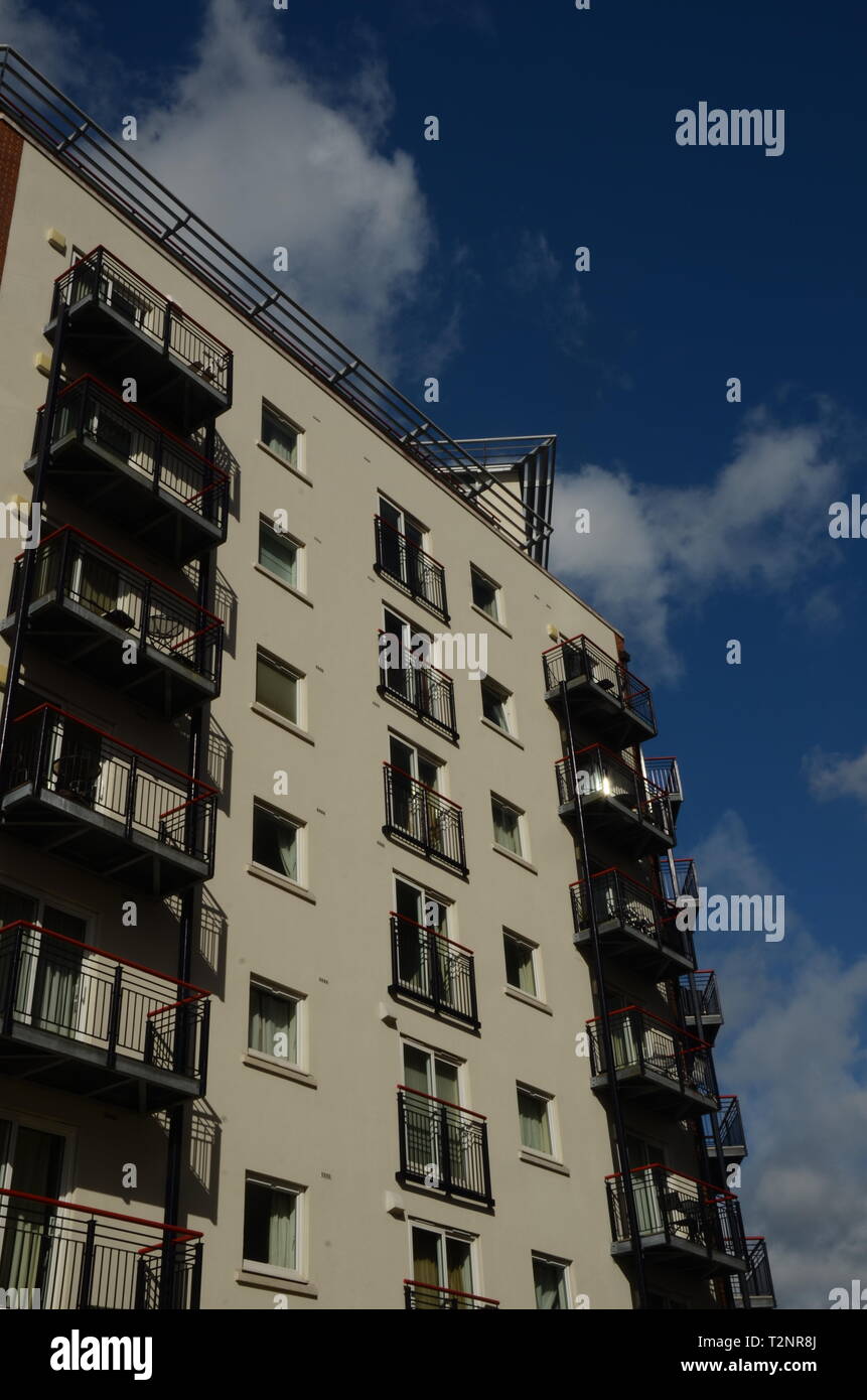 High rise accommodation, Portsmouth, Stock Photo