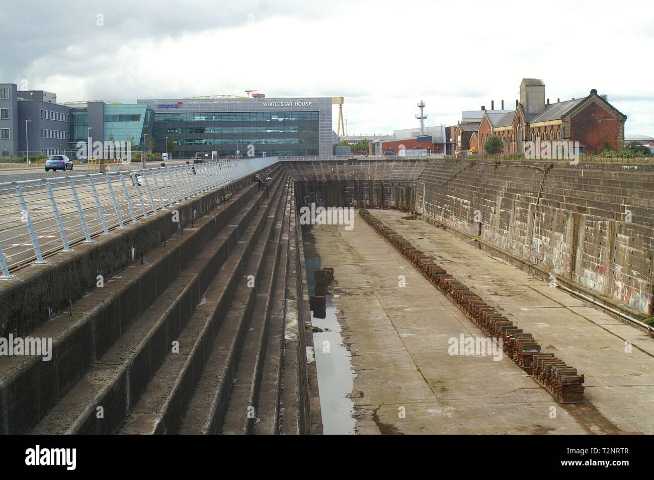 Titanic dry dock, Queens Rd, Queen’s Island, Belfast Stock Photo