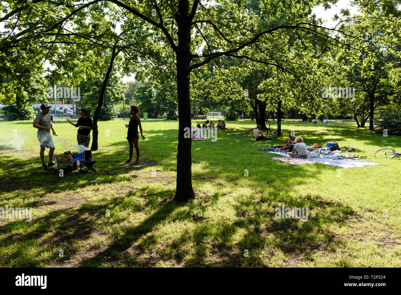 Berlin. Germany. Görlitzer Park, Kreuzberg. Stock Photo