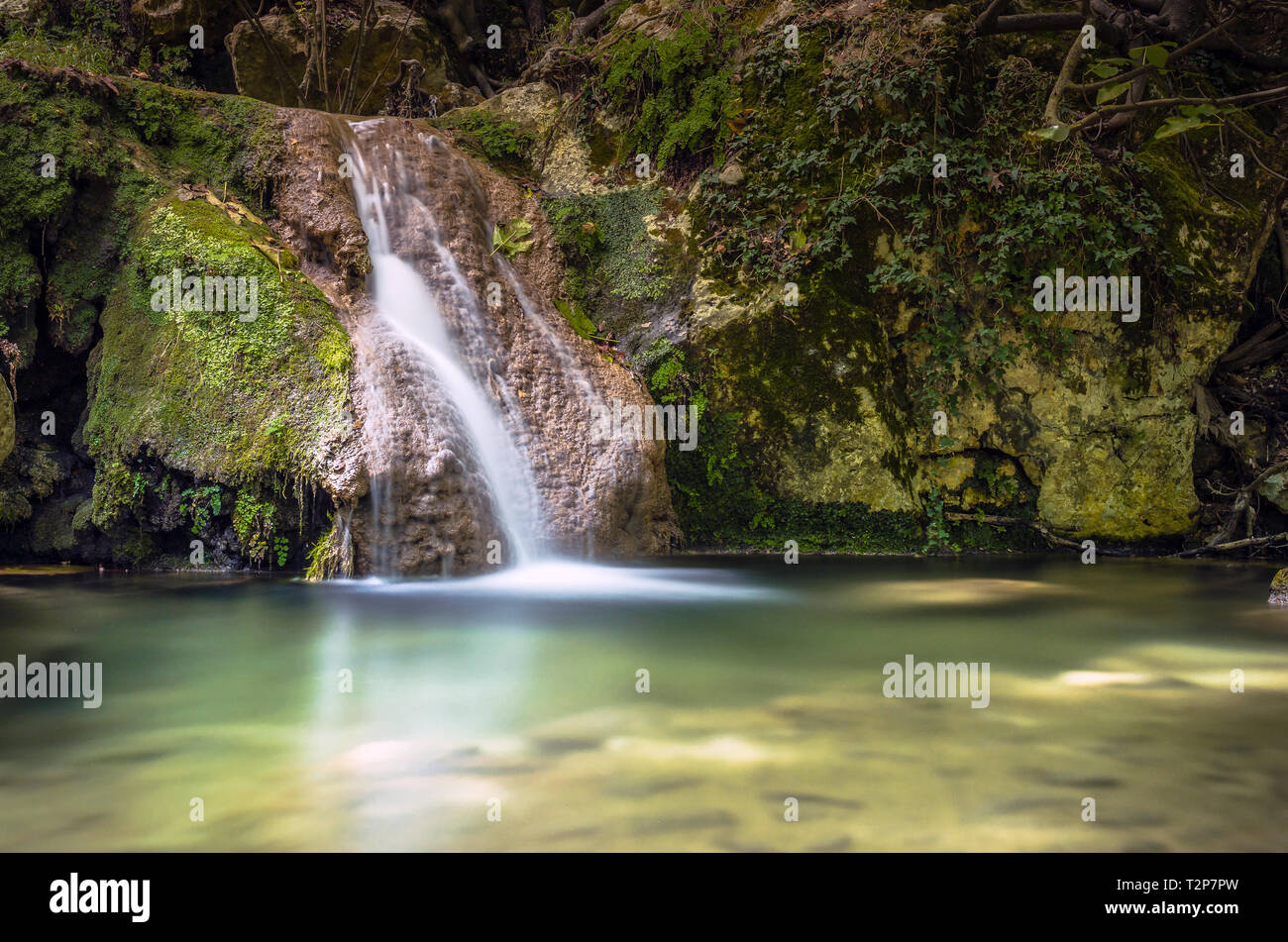 Waterfall in paradise Stock Photo