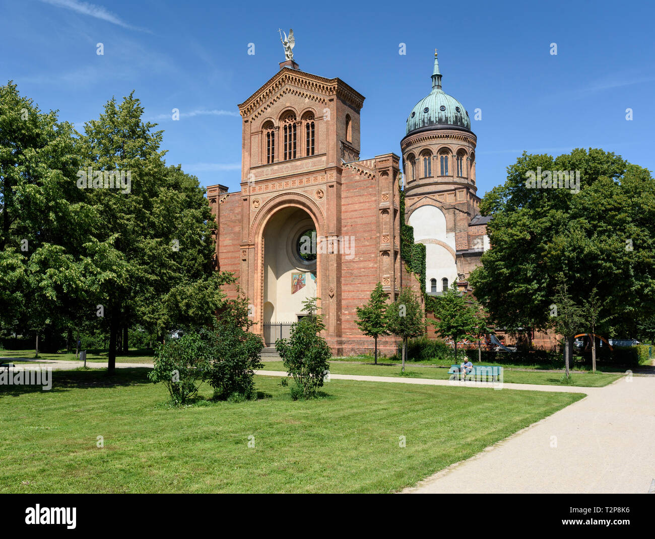 Berlin. Germany. Sankt Michael Kirche (St. Michael's Church)  designed by August Soller (1805-1853) 1845, built 1851–1856. Stock Photo