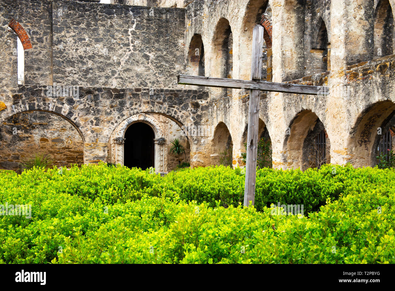 San Jose Mission in San Antonio, Texas Stock Photo