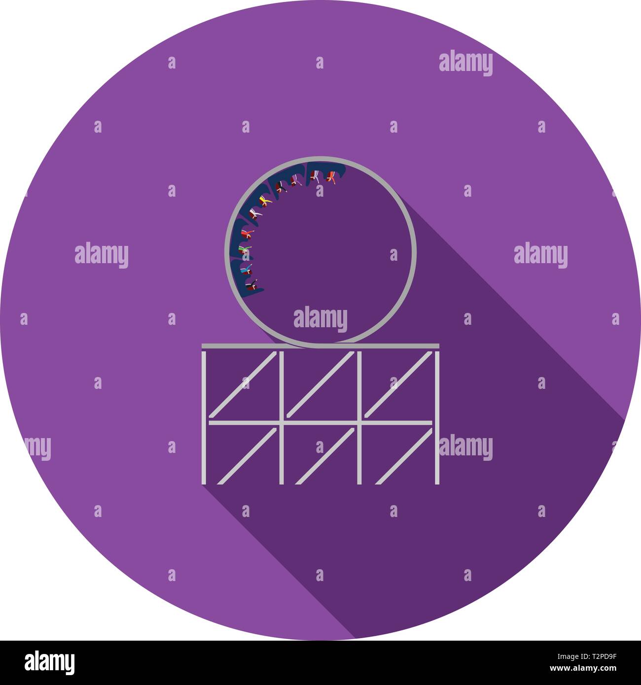 Loop the loop roller coaster Stock Vector Images - Alamy