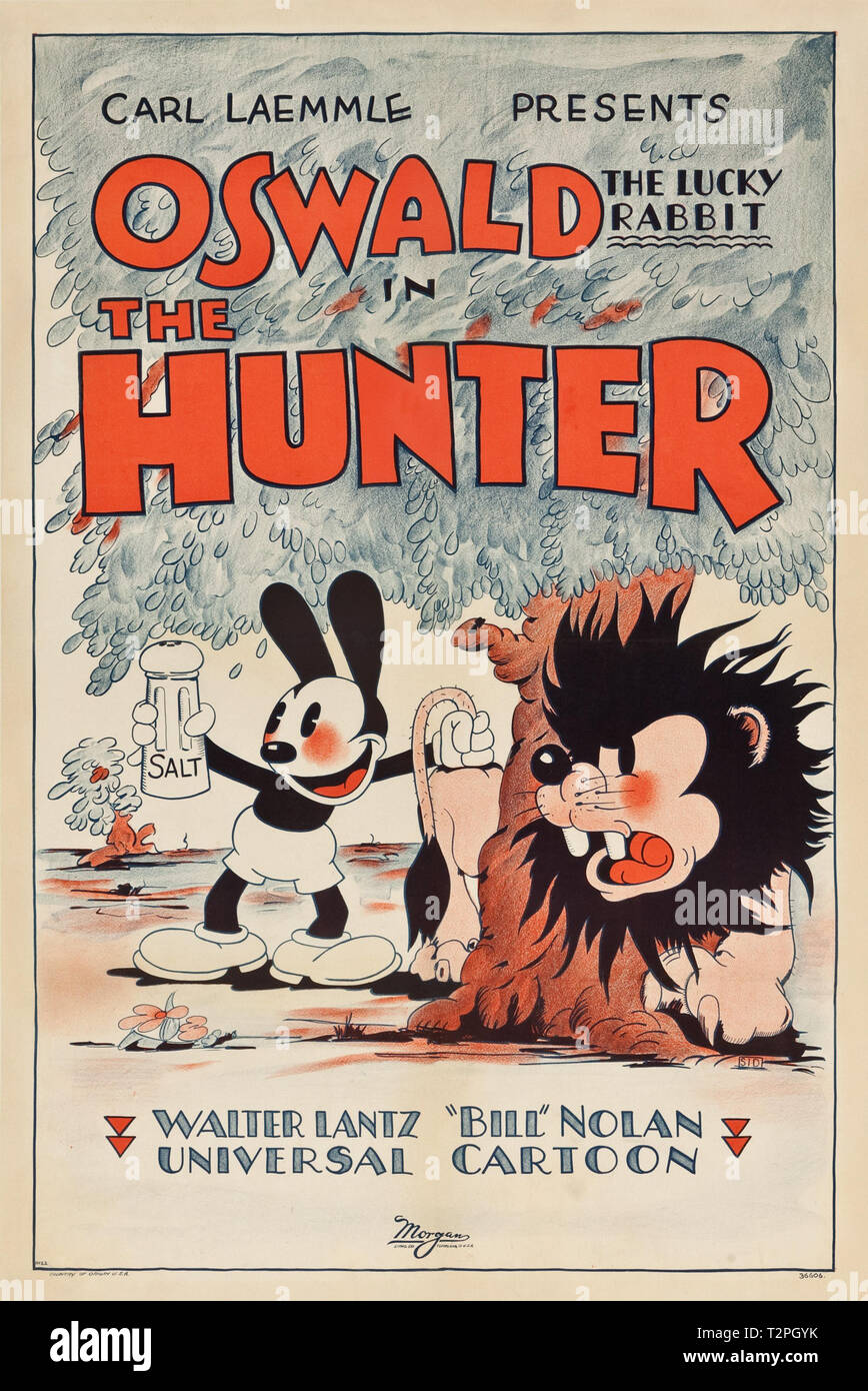 Oswald the Lucky Rabbit in The Hunter (Universal, 1931).   Poster  File Reference # 33751_941THA Stock Photo
