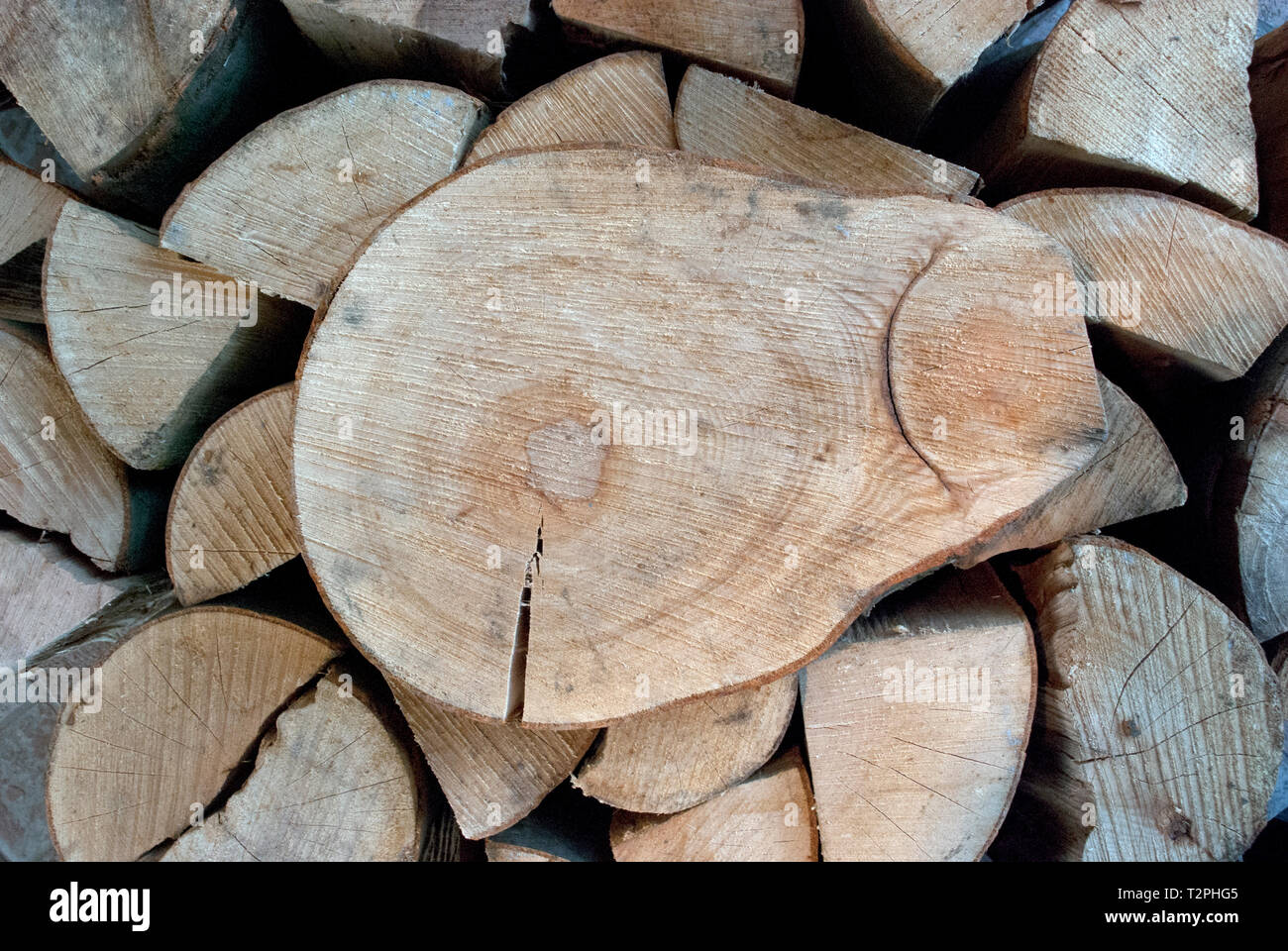 wooden oval Stock Photo