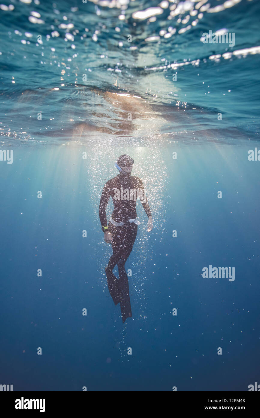 Free diving deep hi-res stock photography and images - Alamy