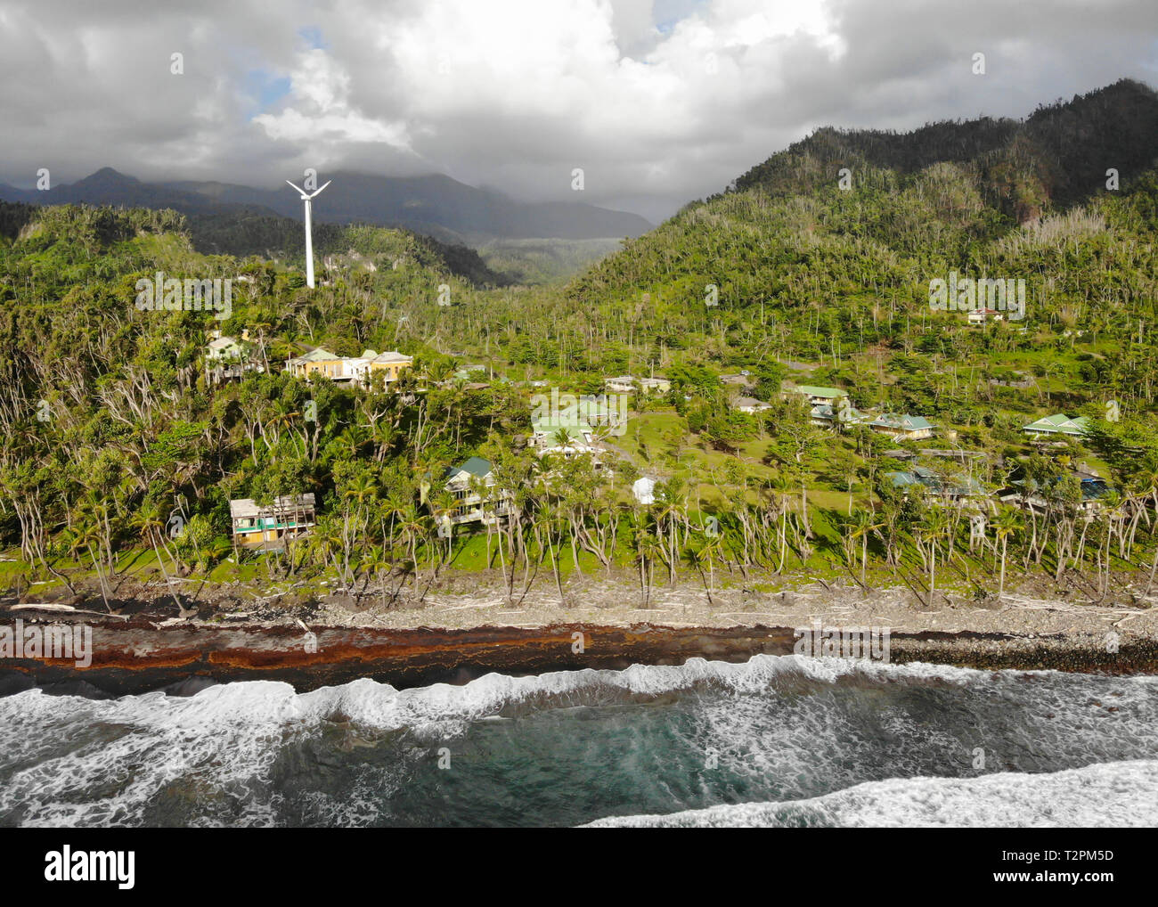 Rosalie Bay, East Coast of Dominica, Caribbean Stock Photo