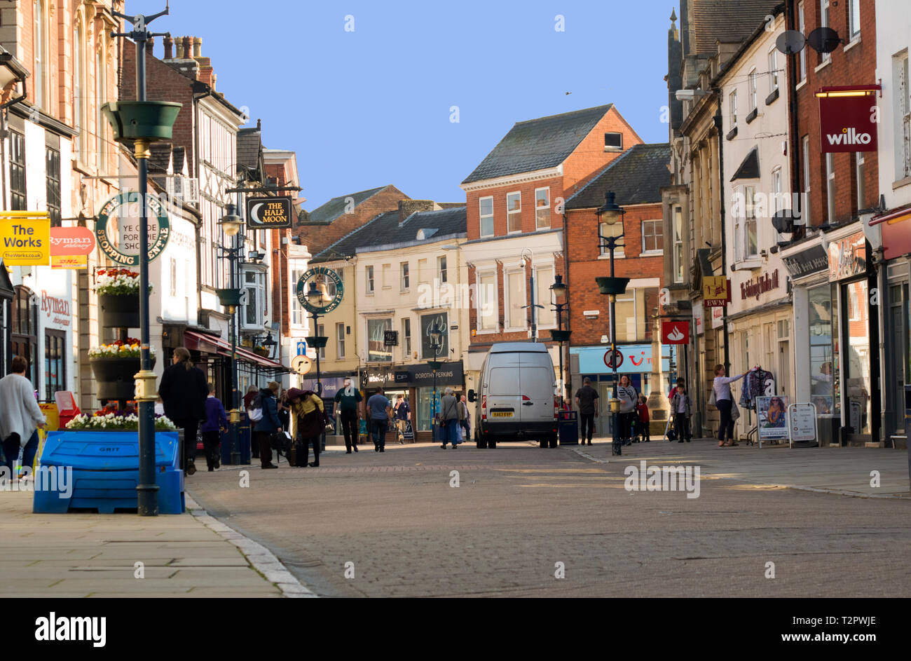 Nottingham Street Melton Mowbray UK Stock Photo Alamy