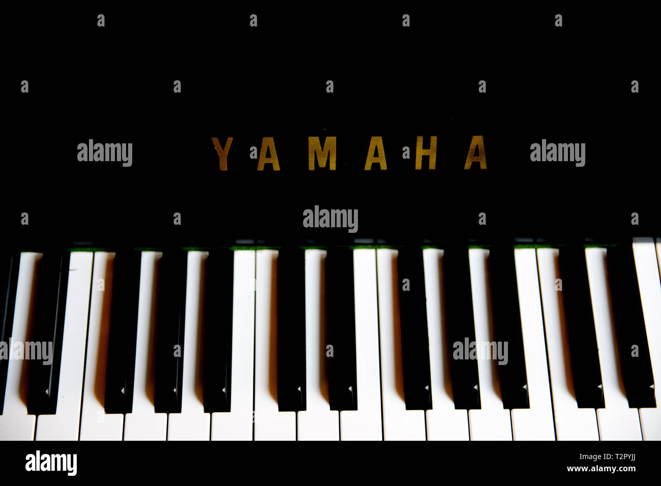 Close Up Of A Yamaha Piano At Amsterdam The Netherlands 2019 Stock Photo -  Alamy