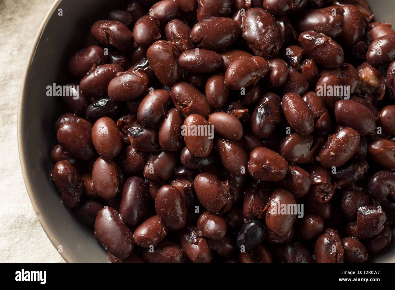 Organic Canned Black Beans in a Bowl Stock Photo Alamy