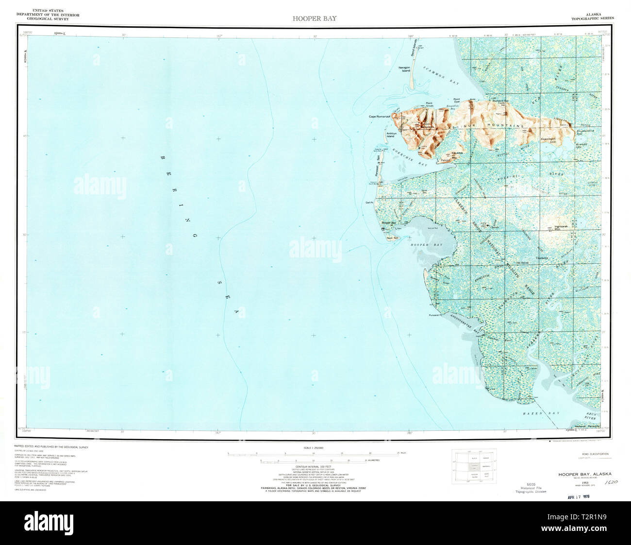 Hooper bay alaska map hires stock photography and images Alamy