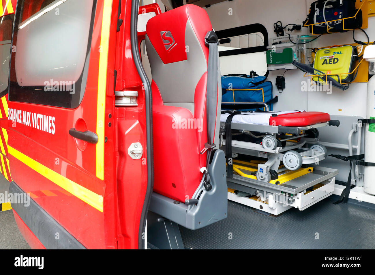 Interior of the fire truck hires stock photography and images Alamy