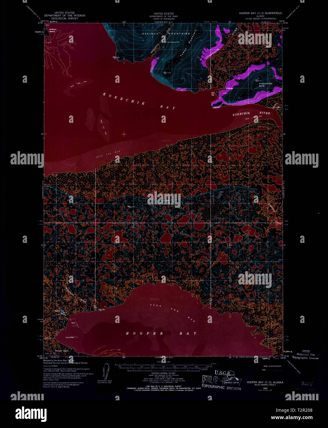 Hooper bay alaska map hires stock photography and images Alamy