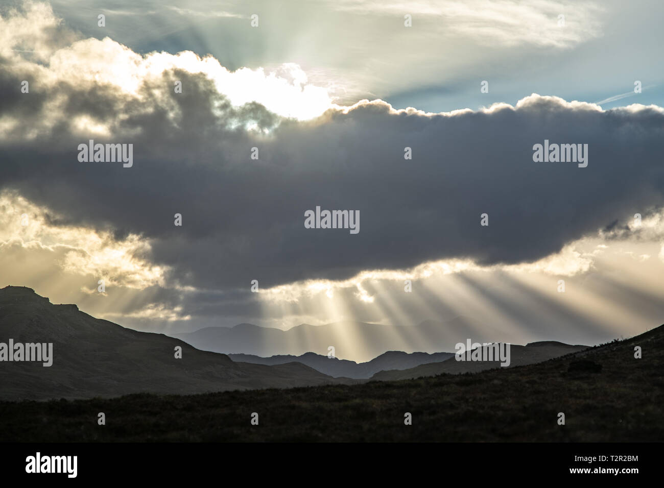 A beautiful landscape image of land around Loch Ness in Scotland, United Kingdoms Stock Photo
