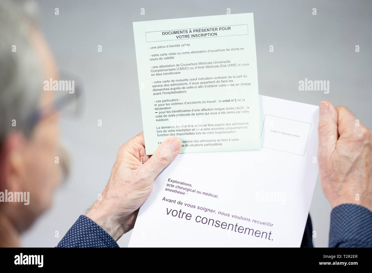 Preparation coloscopy Stock Photo