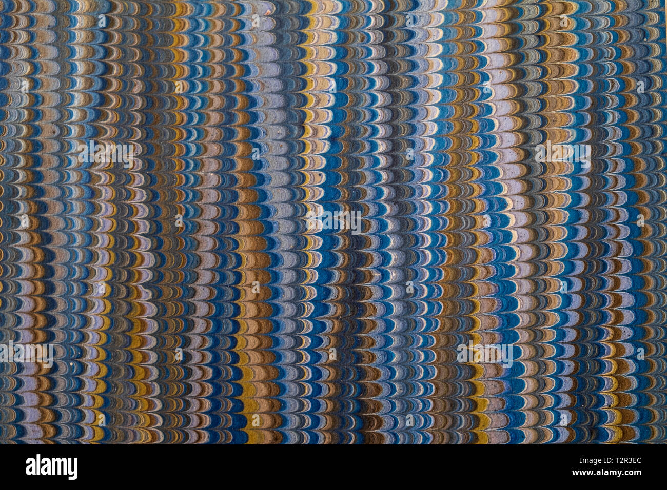 Marbled paper hand painted. Stock Photo