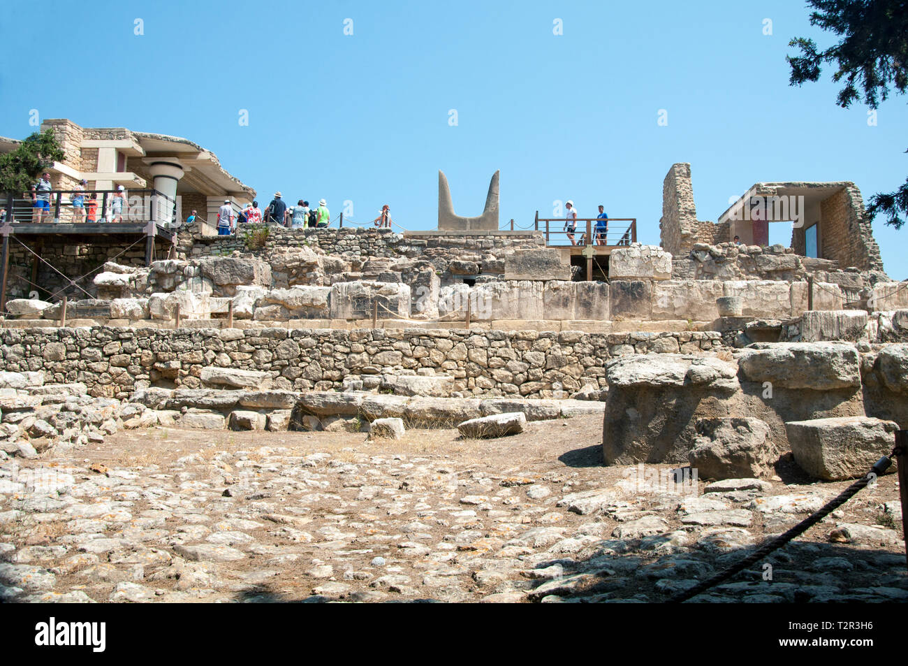 Knossos. Horns of Consecration Stock Photo Alamy