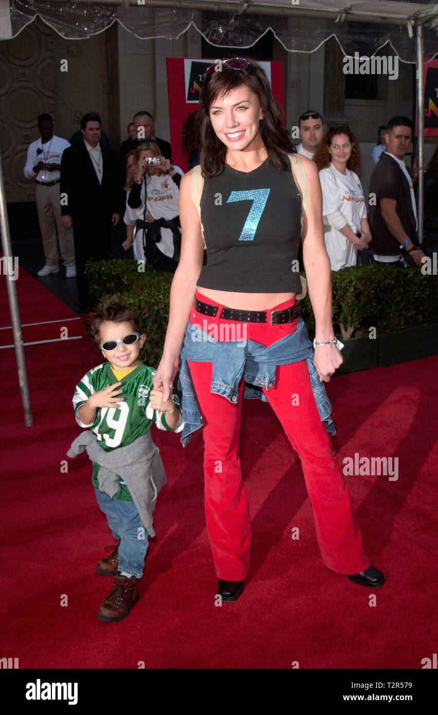 LOS ANGELES, CA. December 10, 2000: Actress Krista Allen & son at the world premiere in Hollywood of Disney's The Emperor's New Groove. © Paul Smith/Featureflash Stock Photo