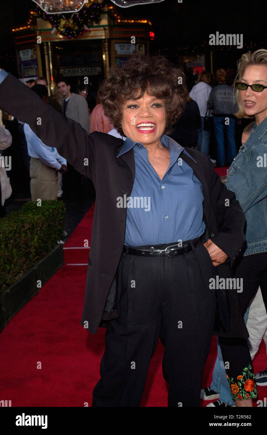 LOS ANGELES, CA. December 10, 2000: Actress/singer Eartha Kitt at the world premiere in Hollywood of Disney's The Emperor's New Groove. © Paul Smith/Featureflash Stock Photo