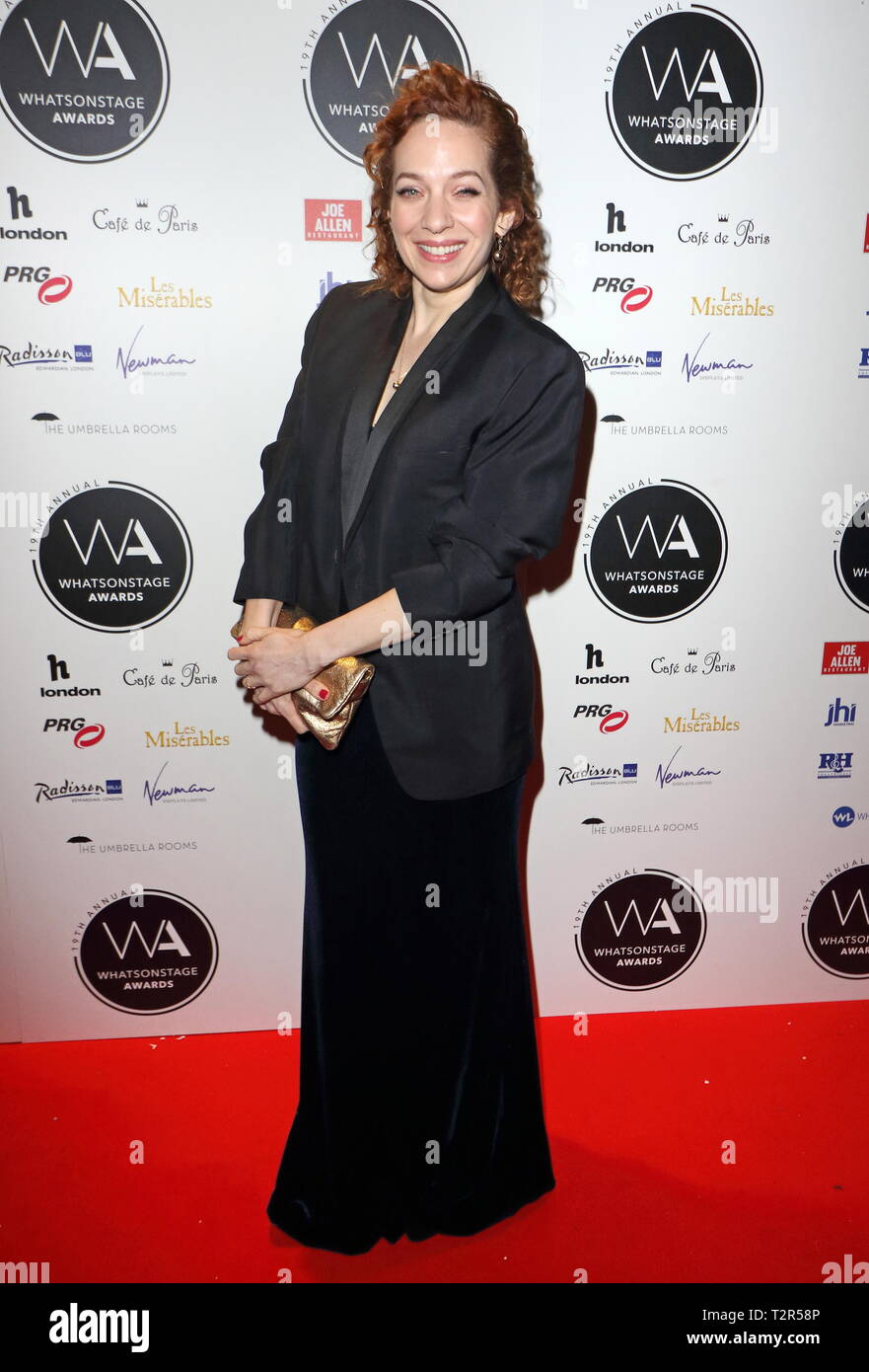 Whatsonstage Awards 2019 at the Prince of Wales Theatre, London