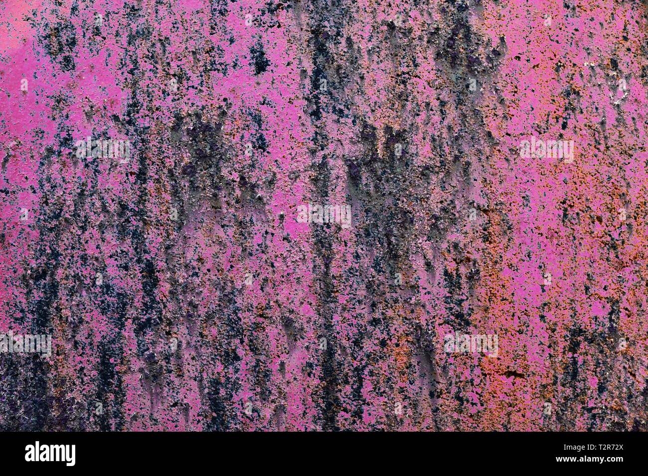 Close up detailed surface of rust and granite materials at different ...