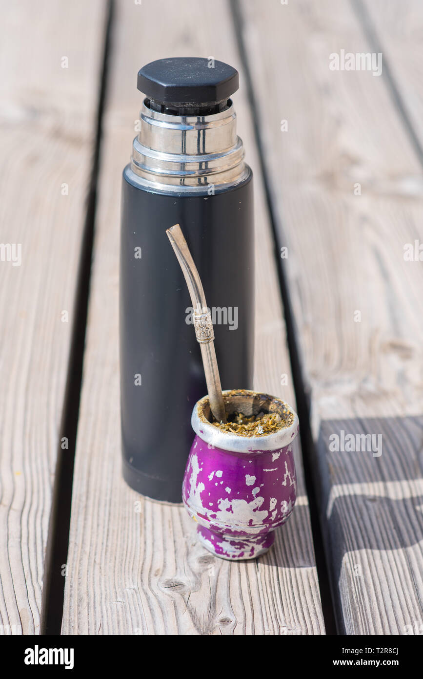 The Mate drink from Uruguay, Argentina, Paraguay and Brazil. Modern