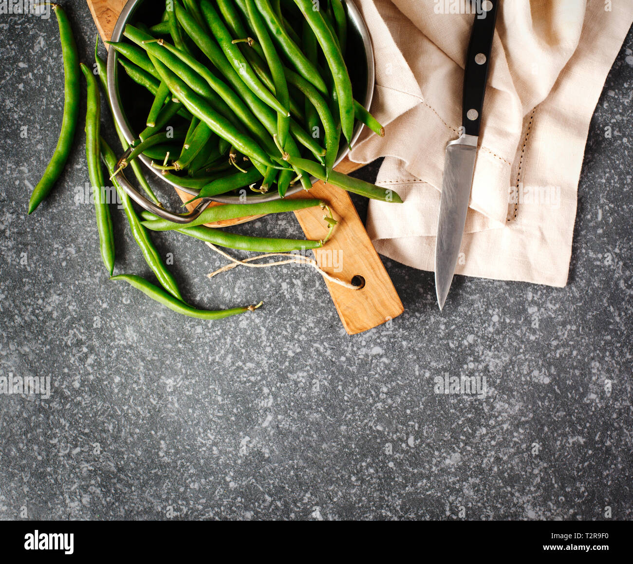 French beans dark background hi-res stock photography and images - Alamy