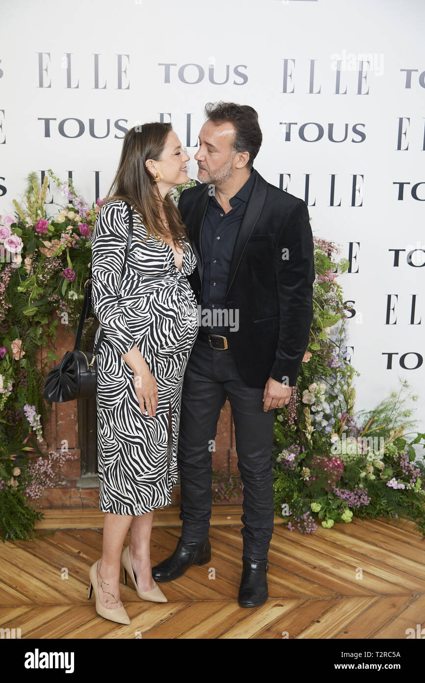 April 3, 2019 - Madrid, Madrid, Spain - Cristina Alarcon attends Elle  magazine and Tous Party at Palacio Santa Barbara on April 3, 2019 in  Madrid, Spain (Credit Image: © Jack Abuin/ZUMA Wire Stock Photo - Alamy