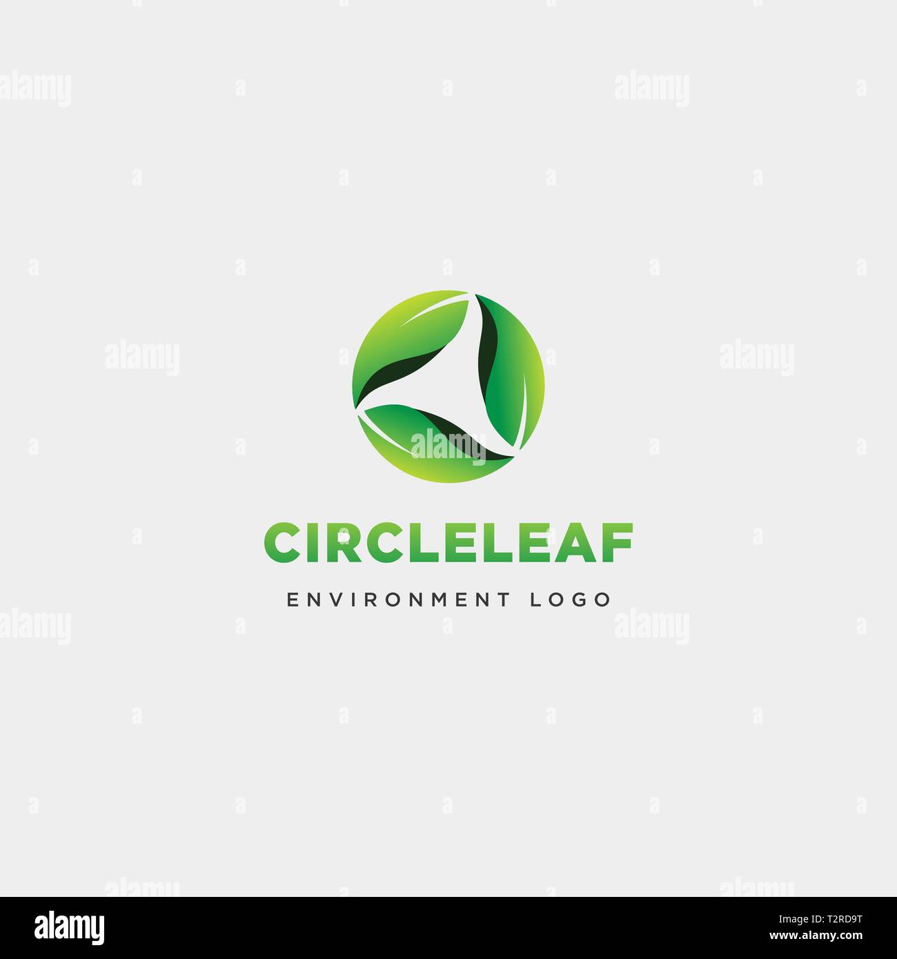 master leaf circle abstract simple logo template vector illustration ...