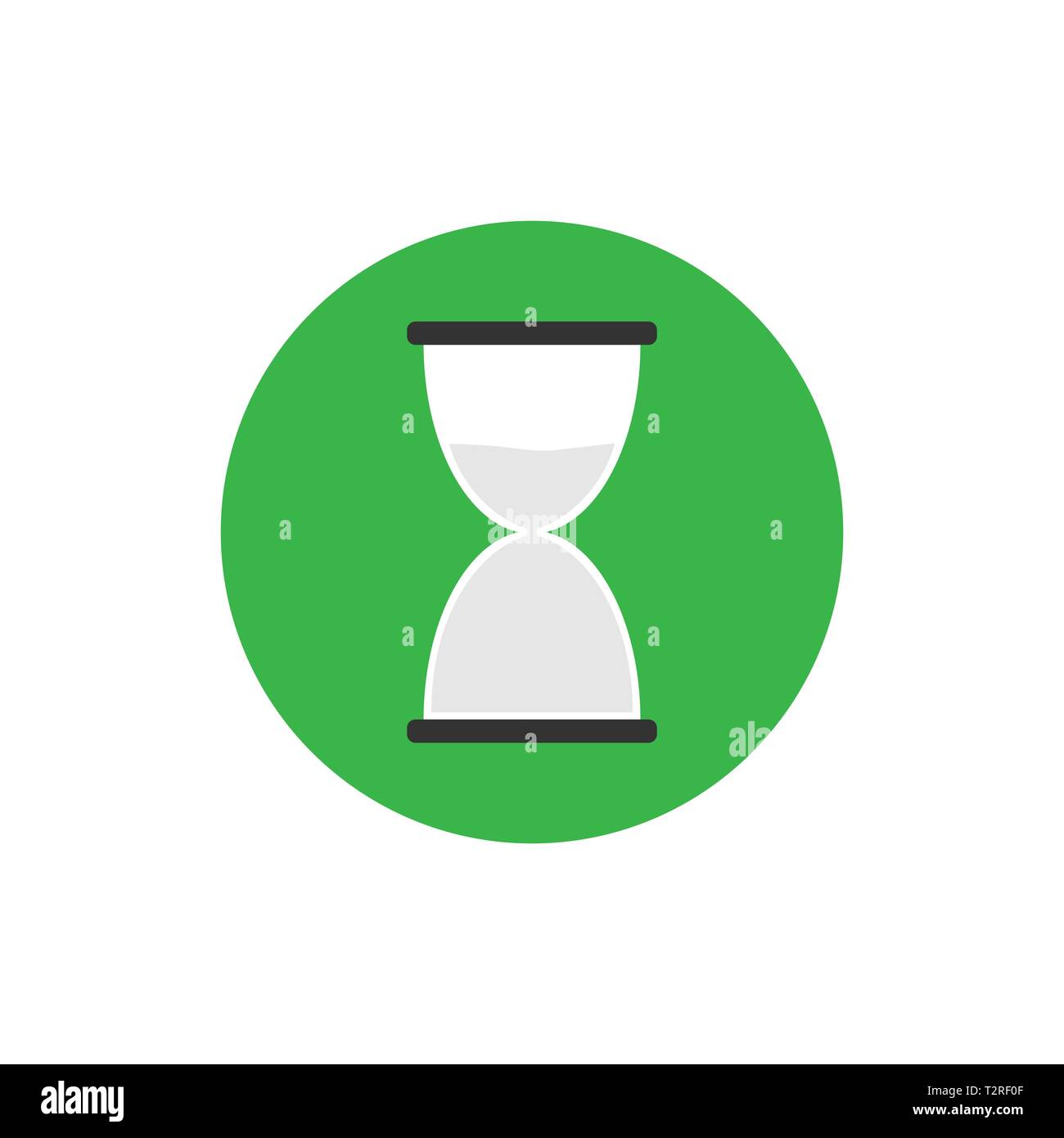 Hourglass, sand time icon flat Stock Vector Image & Art - Alamy