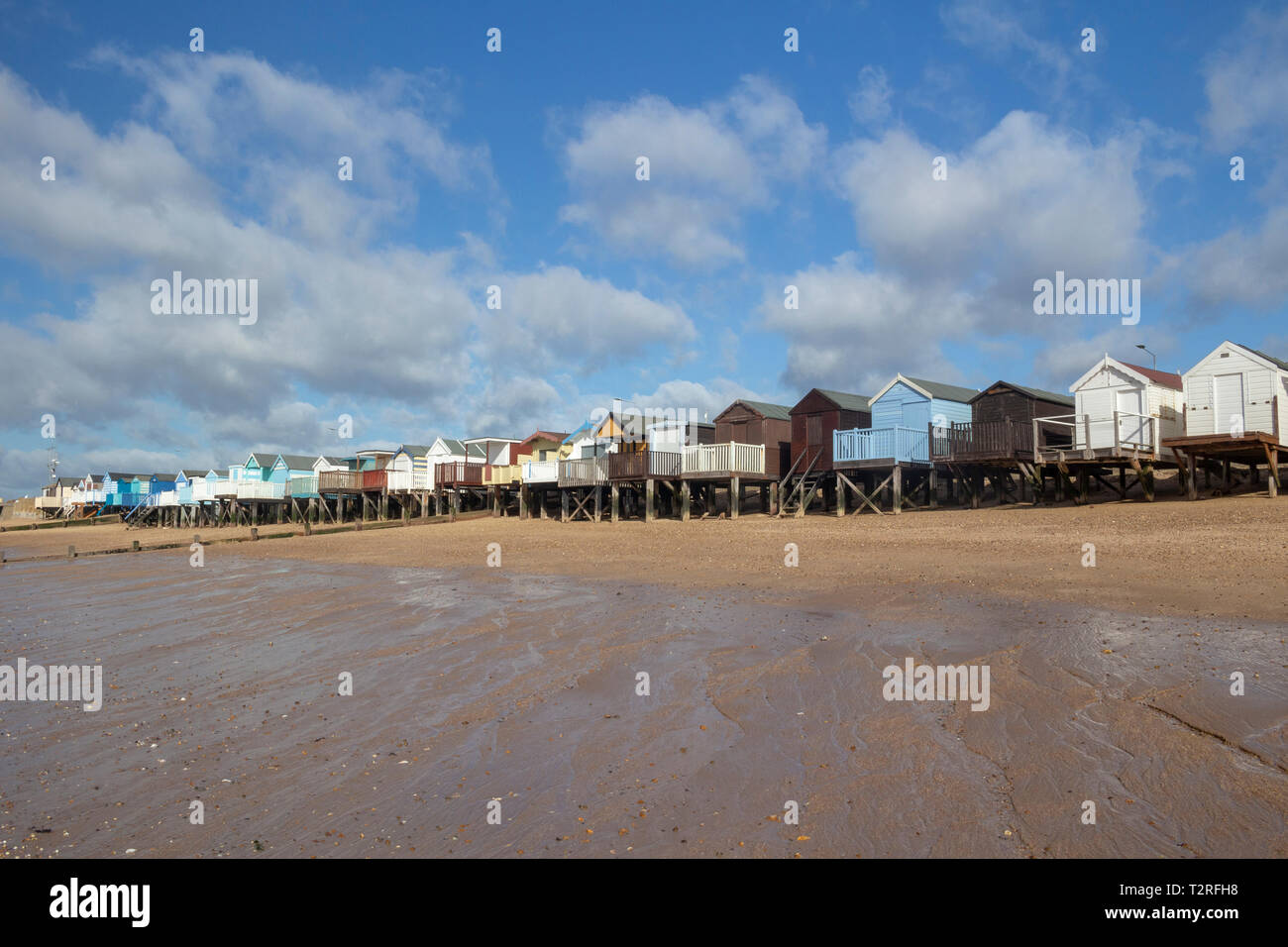 Thorpe Bay beach, near SouthendonSea, Essex, England Stock Photo Alamy