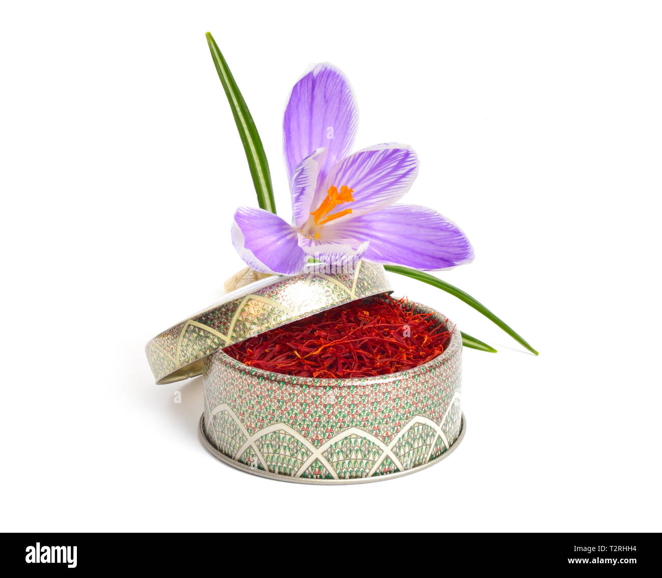 Saffron is a spice derived from the flower of Crocus sativus, commonly ...
