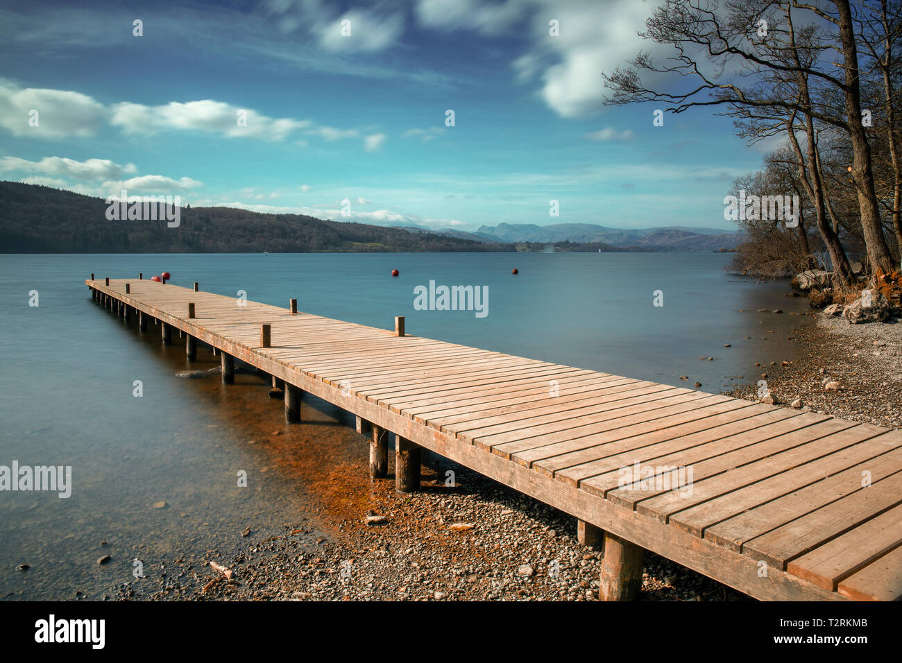 Morning mist on Windermere, Cumbria, 10.5 miles long, one mile wide and 220  feet deep, is the largest natural lake in both the Lake District Stock  Photo - Alamy