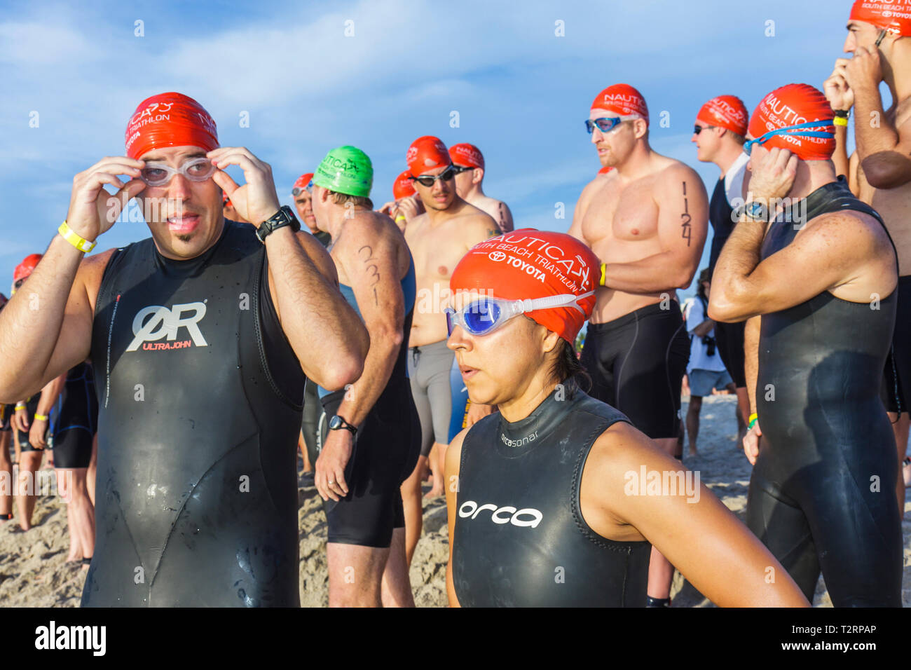 Miami Beach Florida,Nautica South Beach Triathlon,Atlantic Ocean water