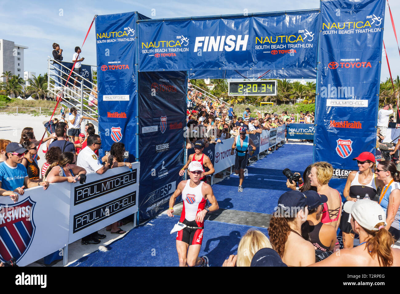 Miami Beach Florida,Nautica South Beach Triathlon,Atlantic Ocean water shore,sport,fitness