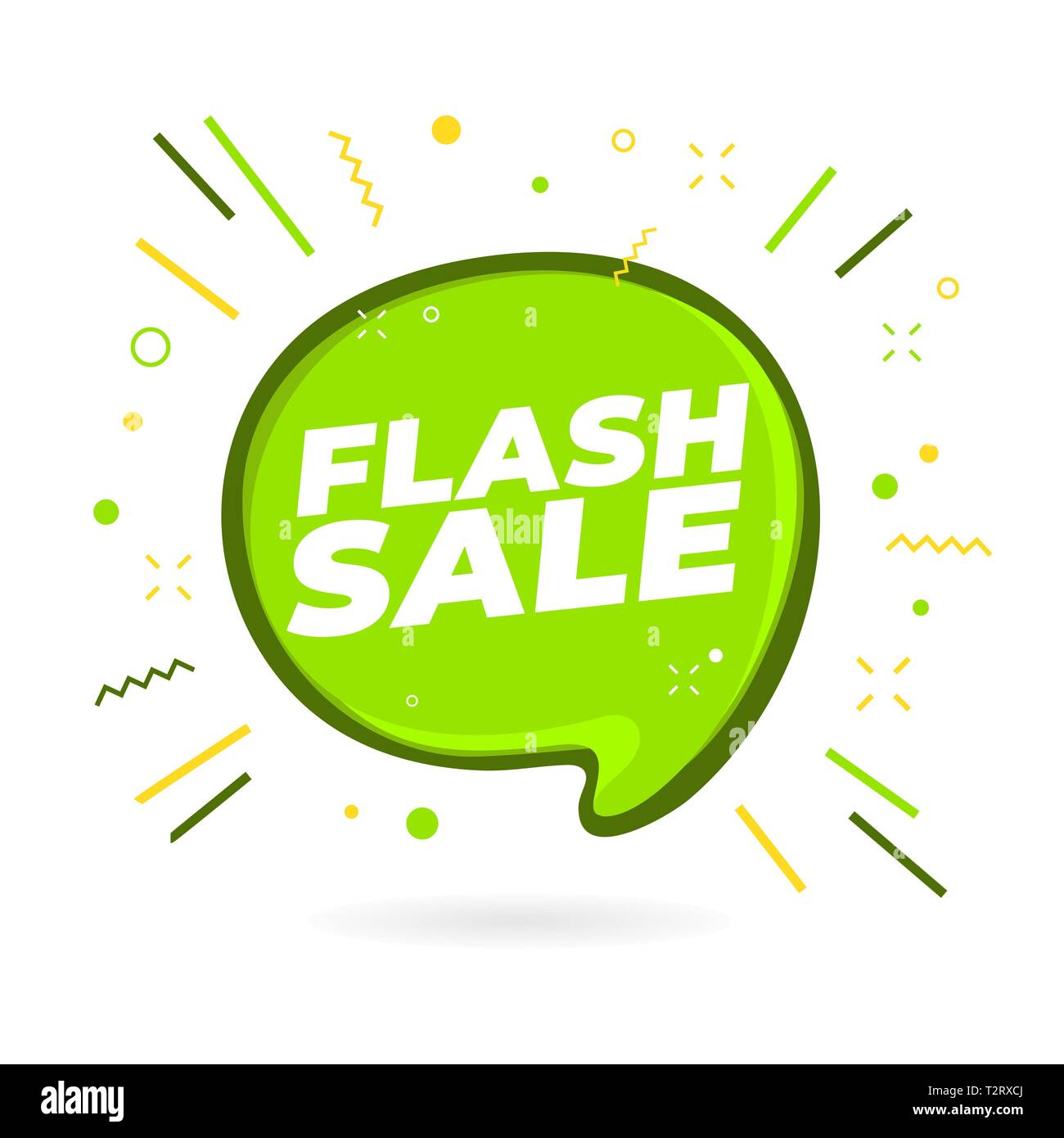 Flash Sale Banner Design Template Stock Vector Art Illustration