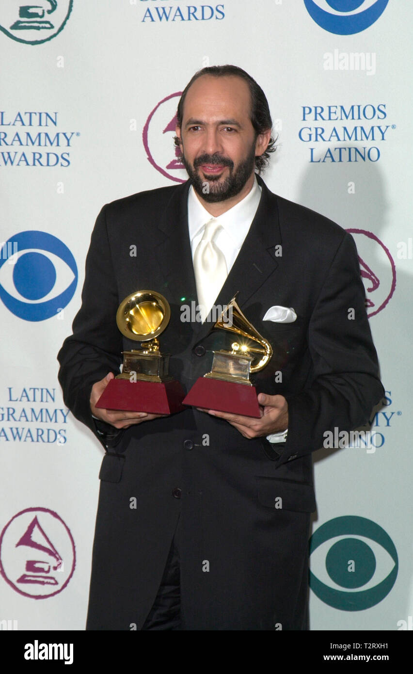 LOS ANGELES, CA. September 13, 2000: JUAN LUIS GUERRA, winner of the Best Merengue Performance and Best Tropical Song awards at the 1st Annual Latin Grammy Awards at the Staples Center, Los Angeles. Picture: Paul Smith/Featureflash Stock Photo