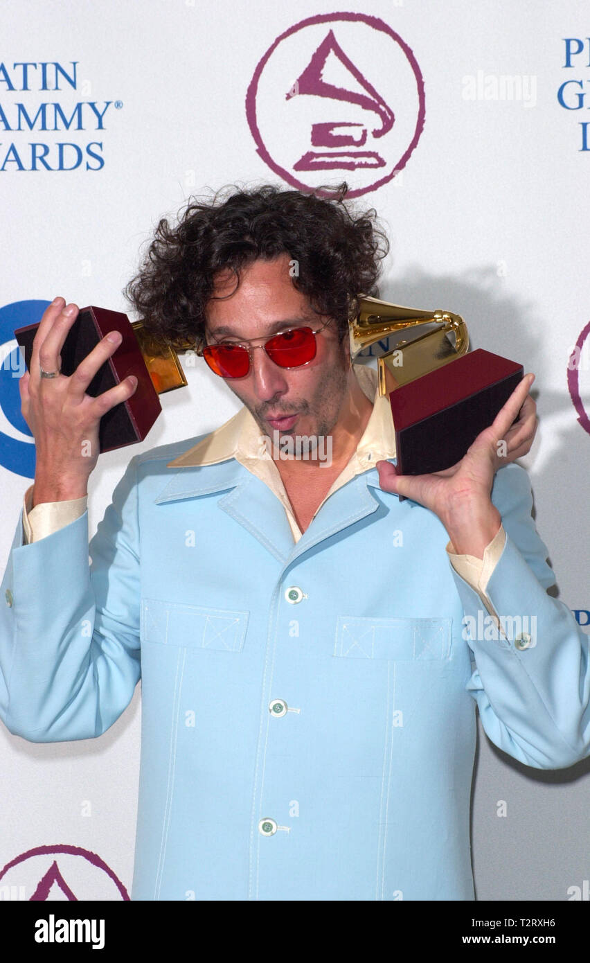 LOS ANGELES, CA. September 13, 2000: Singer FITO PAEZ, winner of the Best Male Rock Vocal and Best Rock Song awards at the 1st Annual Latin Grammy Awards at the Staples Center, Los Angeles. Picture: Paul Smith/Featureflash Stock Photo