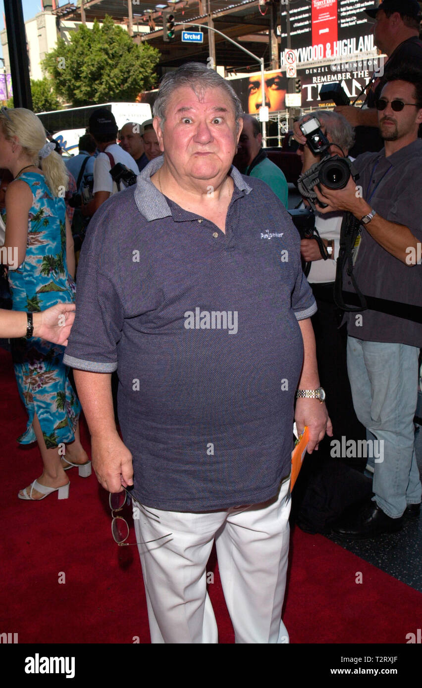 LOS ANGELES, CA. September 16, 2000 Actor BUDDY HACKETT at the world