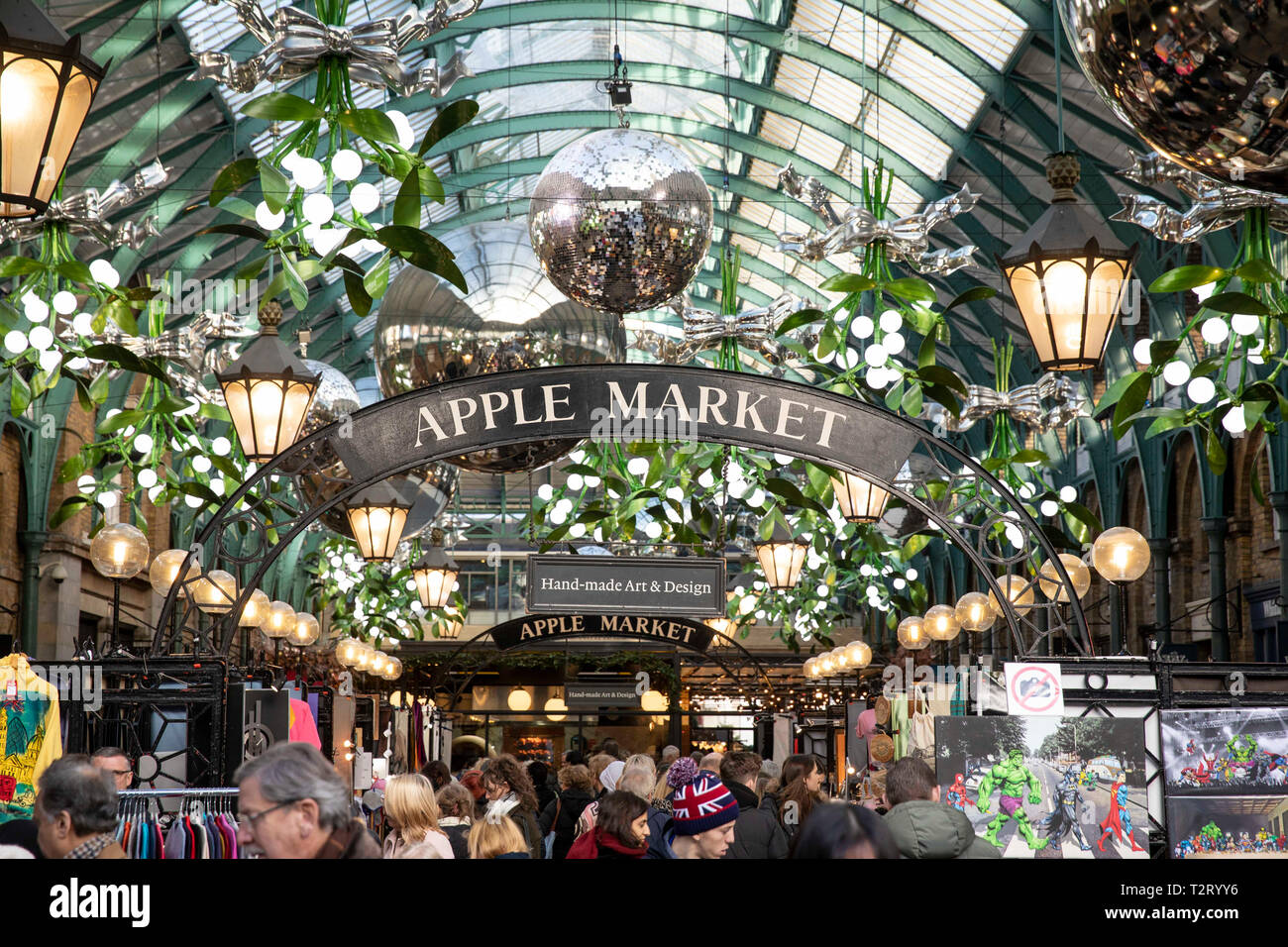 The Apple Market at Covent Garden in central London, pictured in