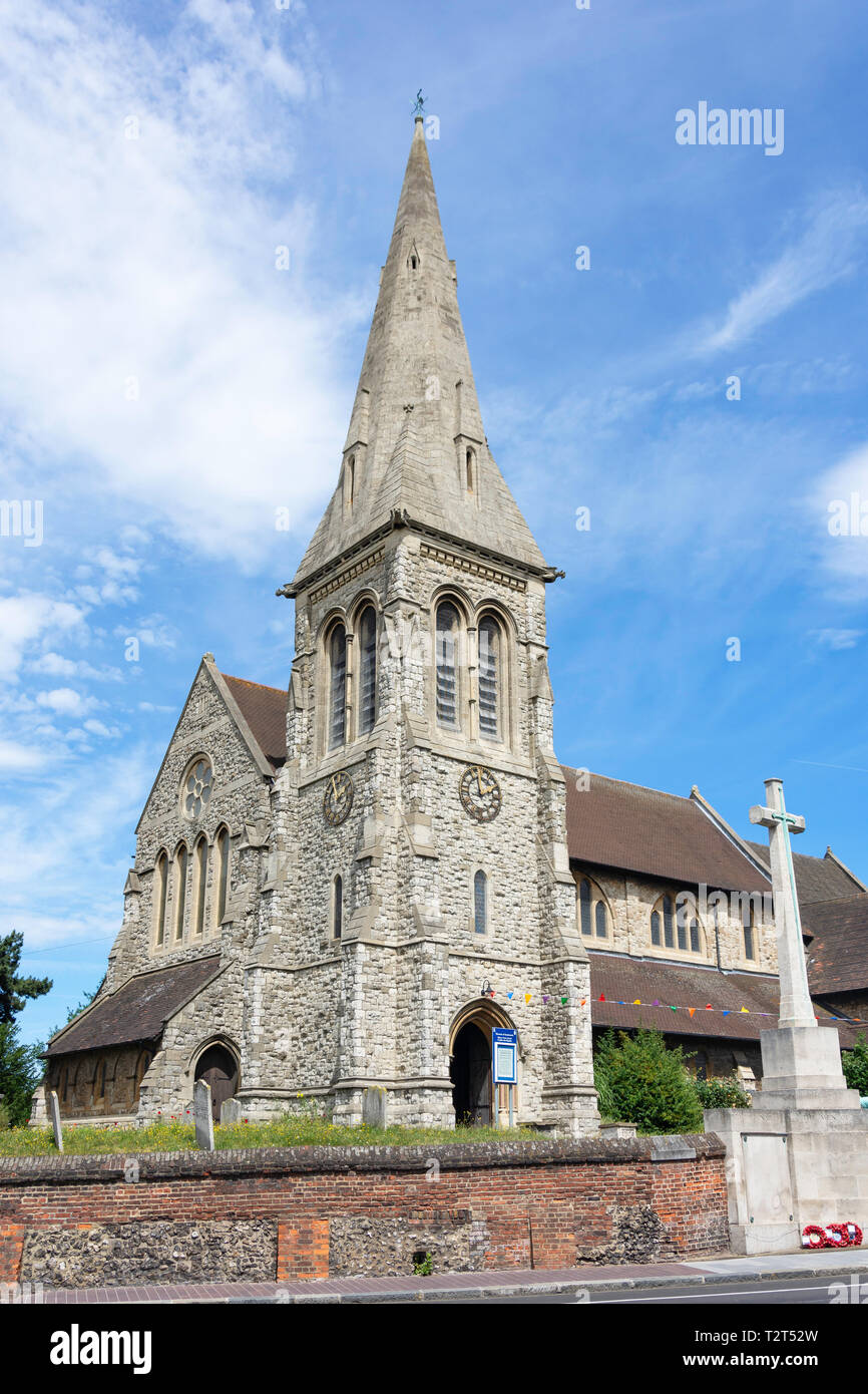 St John the Baptist Parish Church, Eltham High Street, Eltham, Royal Borough of Greenwich, Greater London, England, United Kingdom Stock Photo