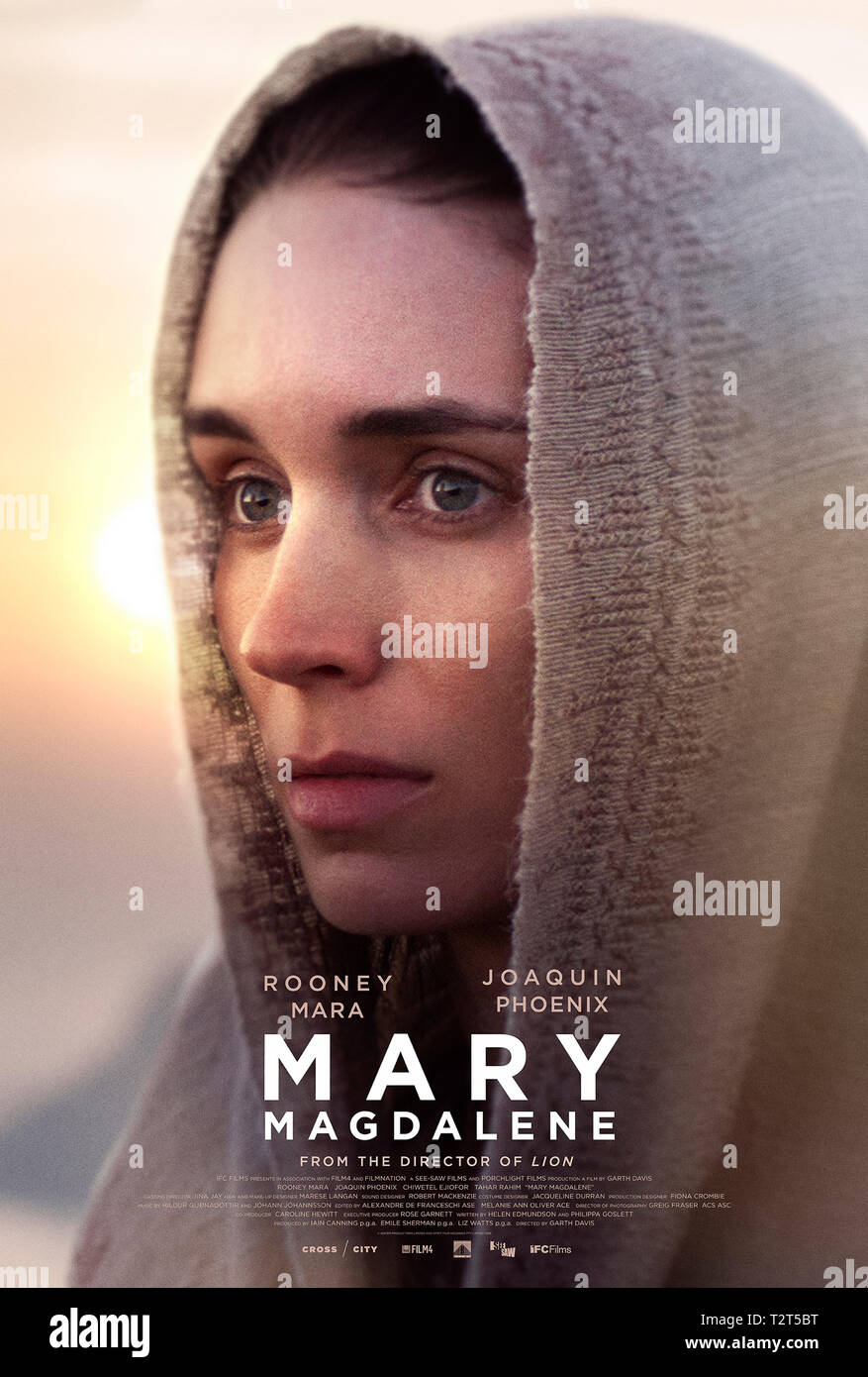 Mary Magdalene (2018) directed by Garth Davis and starring Rooney Mara, Joaquin Phoenix and Chiwetel Ejiofor. The story of Mary from the small town of Magdala who decides to walk with Jesus of Nazareth. Stock Photo
