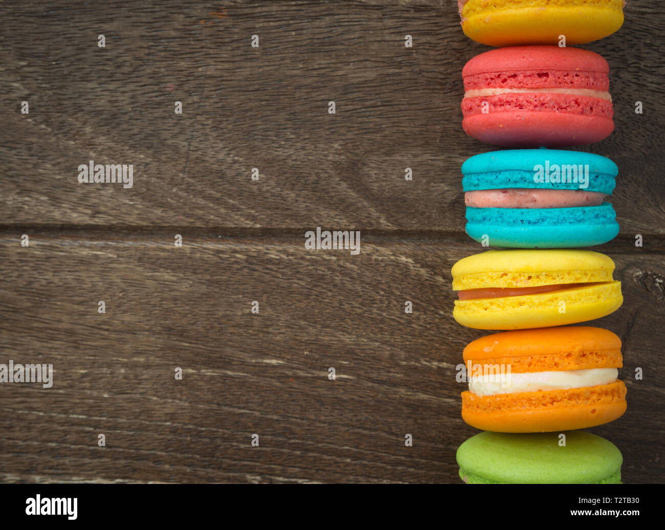 macaron or macaroon is dessert originated from France Stock Photo Alamy