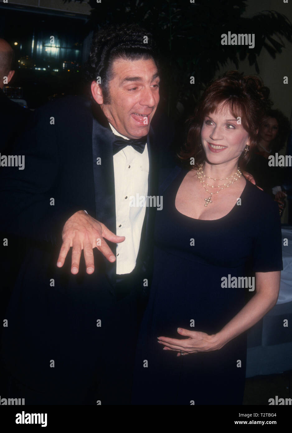 BEVERLY HILLS, CA - MARCH 13: Actor Michael Richards and actress Marilu Henner attends the 46th Annual Writers Guild of America Awards on March 13, 1994 at the Beverly Hilton Hotel in Beverly Hills, California. Photo by Barry King/Alamy Stock Photo Stock Photo