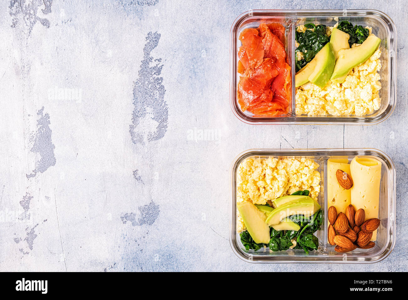 Healthy balanced lunch box, ketogenic diet lunch, home food for office ...