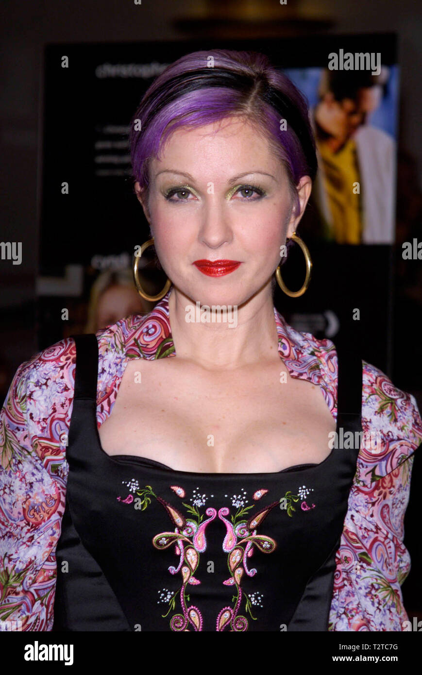 NEW YORK, NY. July 26, 2000: Actress/pop star CYNDI LAUPER at the New York premiere of her new movie The Opportunists. Picture: Paul Smith/Featureflash Stock Photo