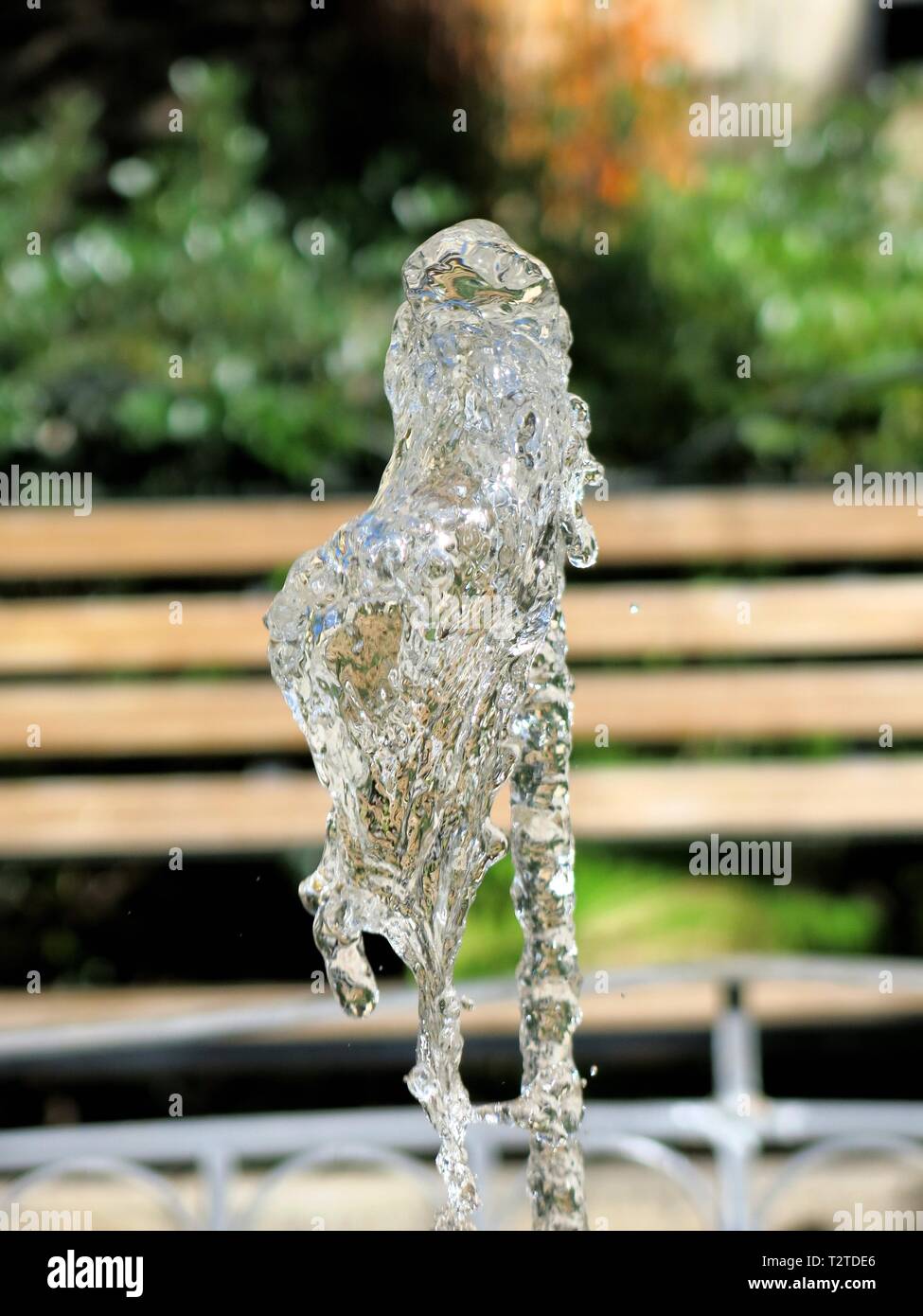Water fountain, motion freeze Stock Photo Alamy