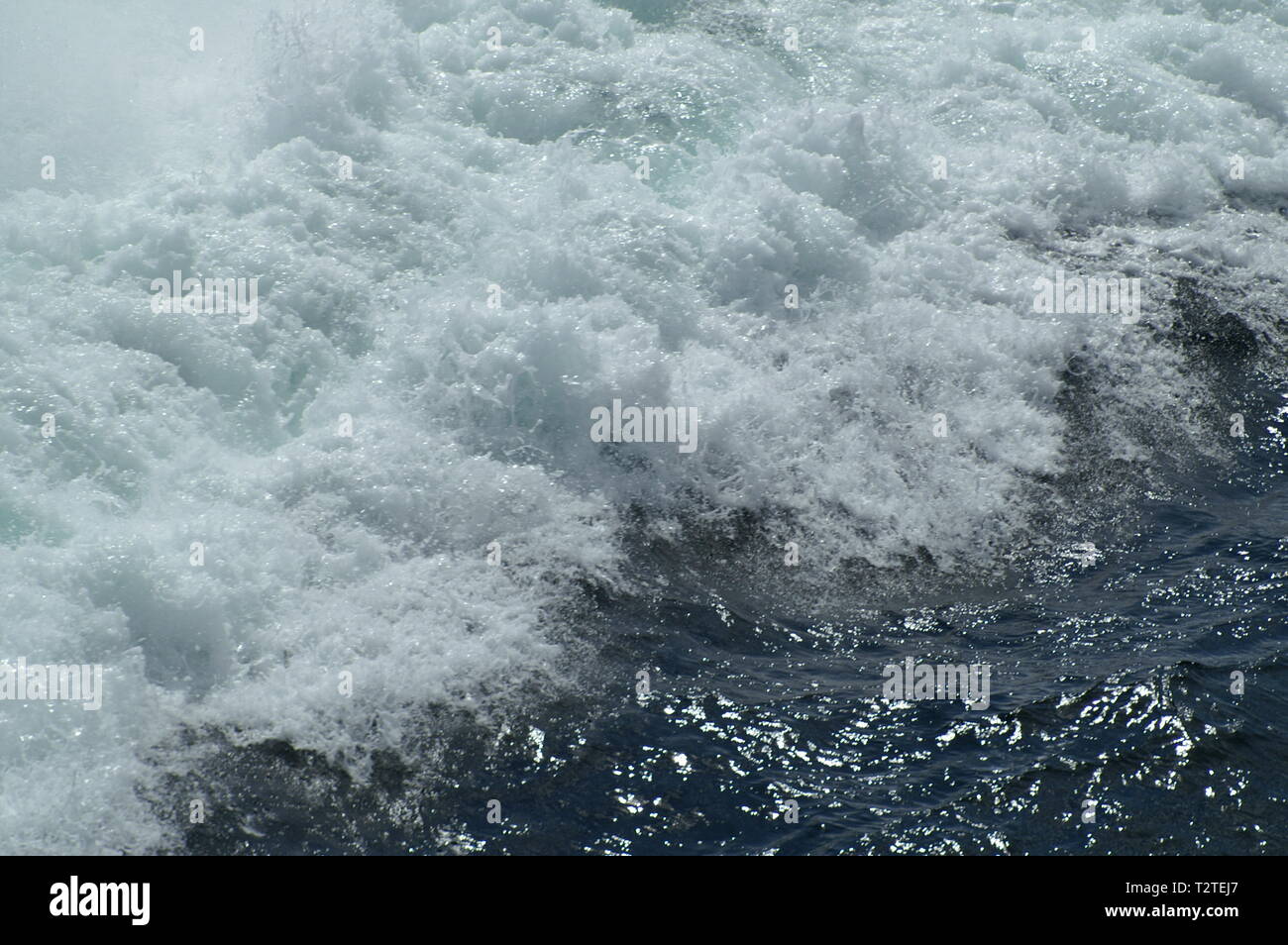 tsunami, tidal wave, seismic sea wave Stock Photo