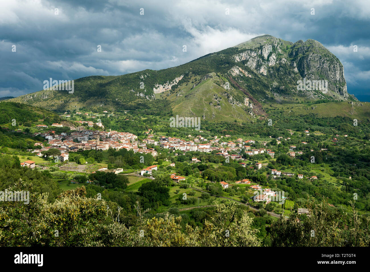 Italy, Campania, Cilento National Park, San Giovanni a Piro, Monte Bulgheria (1225 m) Stock Photo