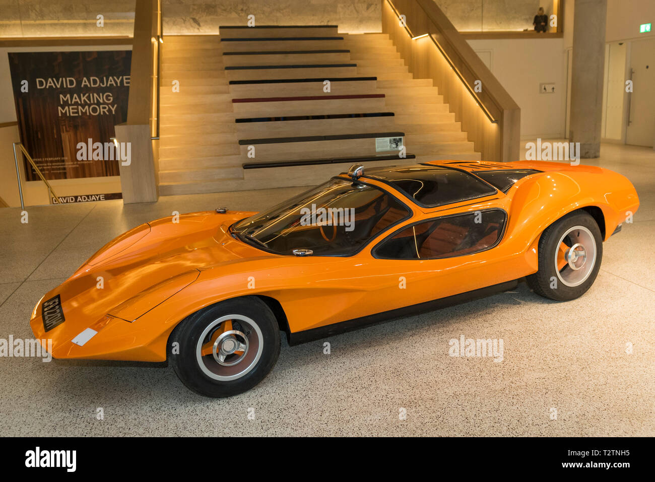 London, UK.  4 April 2019. A Probe 16 car presented at a photocall at the Design Museum in Kensington.  The car features prominently in Stanley Kubrick's film 'A Clockwork Orange' (1971).  Built in 1969 by designers Dennis and Peter Adams, the car is one of only three ever made.  The car is on display as part of 'Stanley Kubrick: The Exhibition', 26 April to 15 September 2019.  Credit: Stephen Chung / Alamy Live News Stock Photo